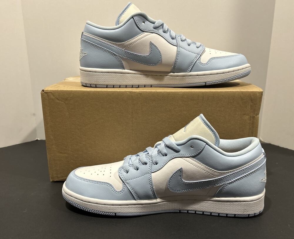 Nike Women's Air Jordan 1 Low University Blue/Bleu Carolina Size 12 OG BOX NEW